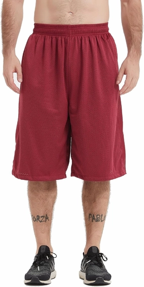 HQUEC Men's 12" Athletic Shorts Long Basketball Workout Shorts Below Knee Loose-Fit with Pockets