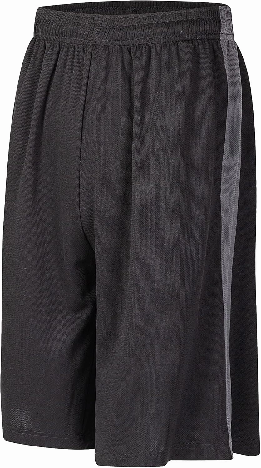 HQUEC Men's 12" Athletic Shorts Long Basketball Workout Shorts Below Knee Loose-Fit with Pockets
