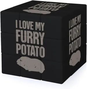 I Love My Furry Potato Guinea Funny 3x3x3 Cube Smooth Lightweight Puzzle for Adult Graphic Printing Travel