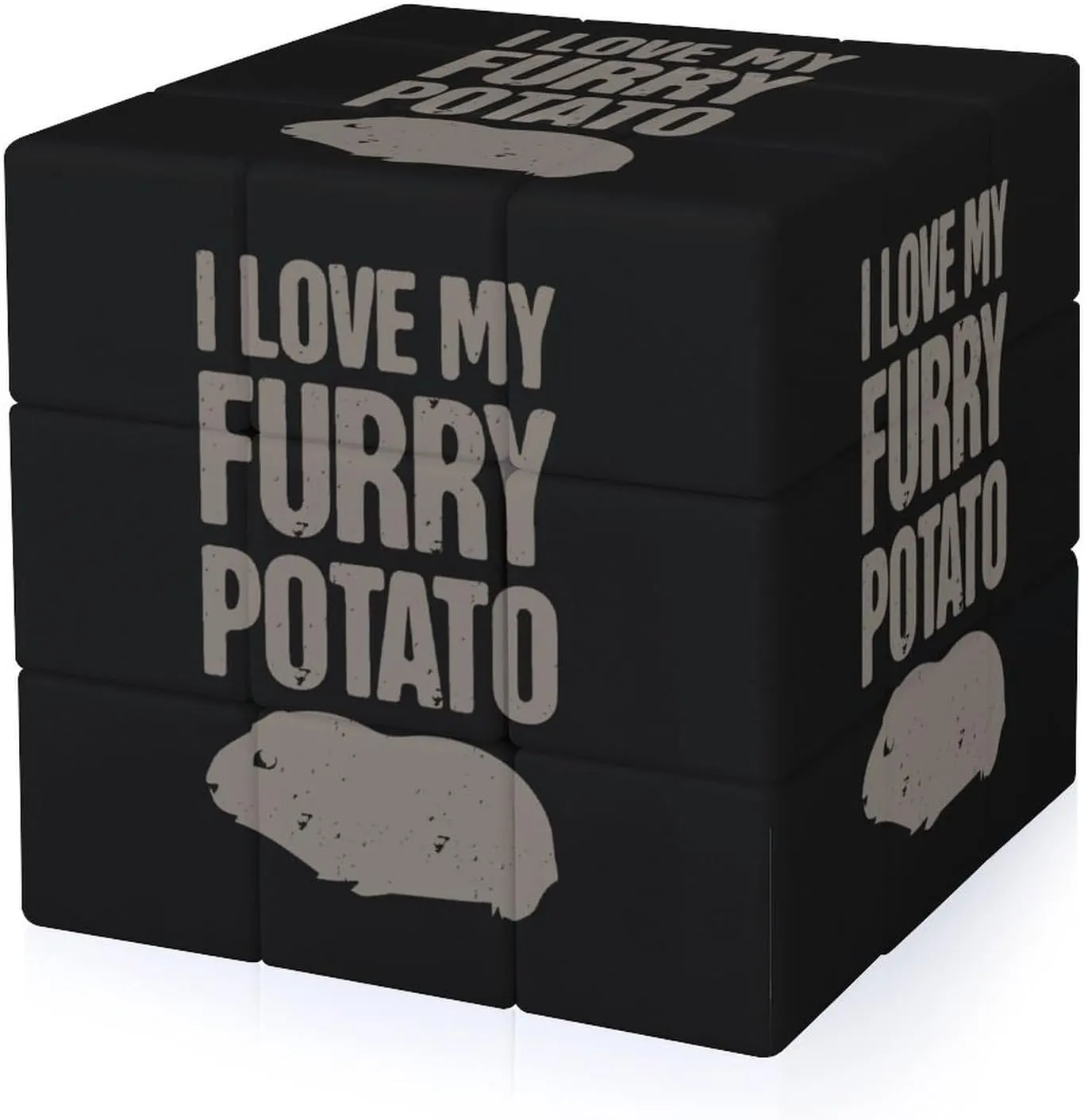 I Love My Furry Potato Guinea Funny 3x3x3 Cube Smooth Lightweight Puzzle for Adult Graphic Printing Travel