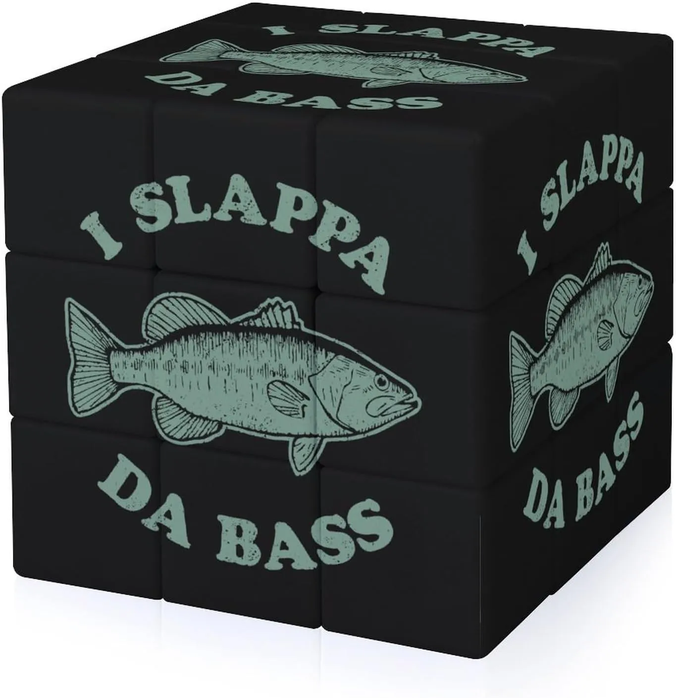 I Slappa Da Bass Funny 3x3x3 Cube Smooth Lightweight Puzzle for Adult Graphic Printing Travel