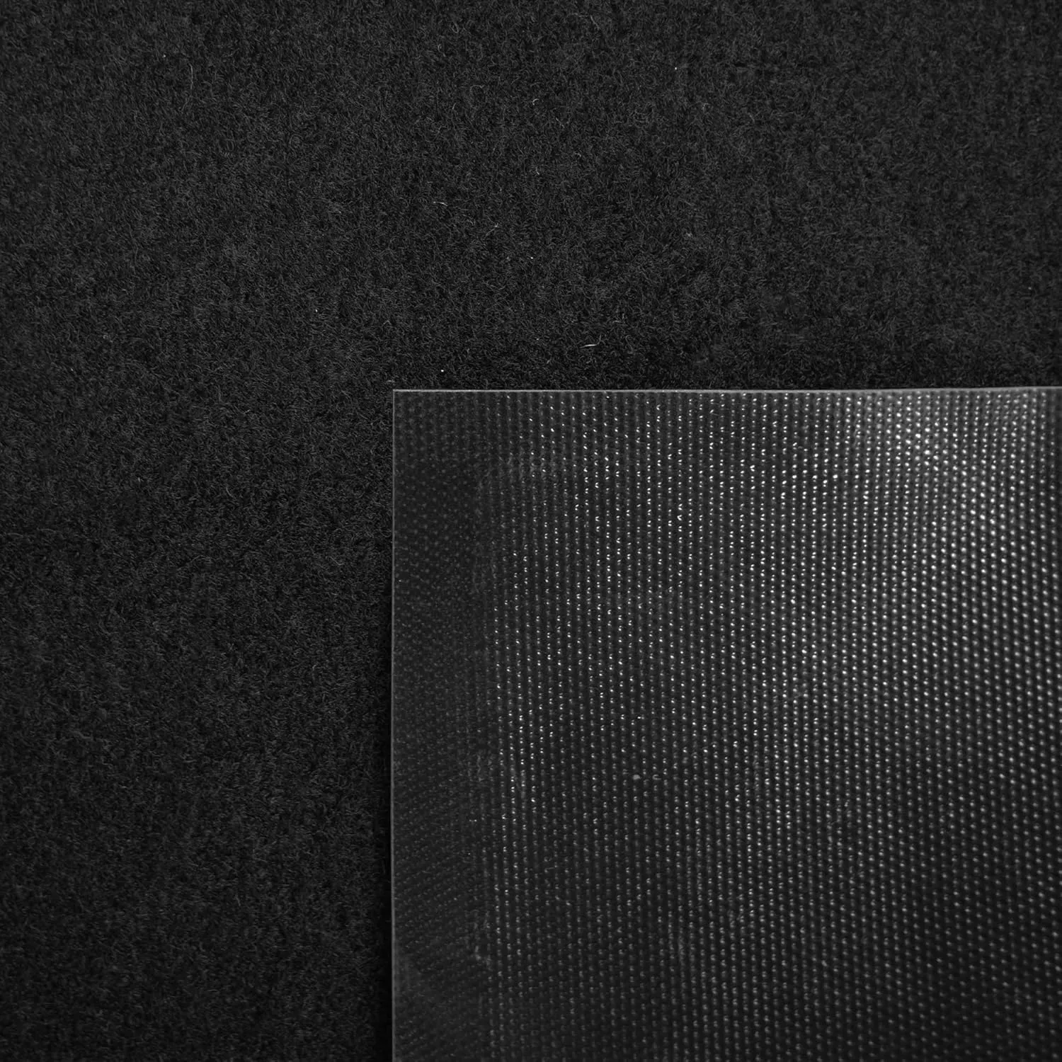 iCustomRug Heavy Duty Interior/Exterior Waterproof Utility Plush Pile Vinyl Back Runner,Mats,Area Rug, Non-Slip, for Doorway, Hallway, Commercial or Residential Use 4' X 6' Black