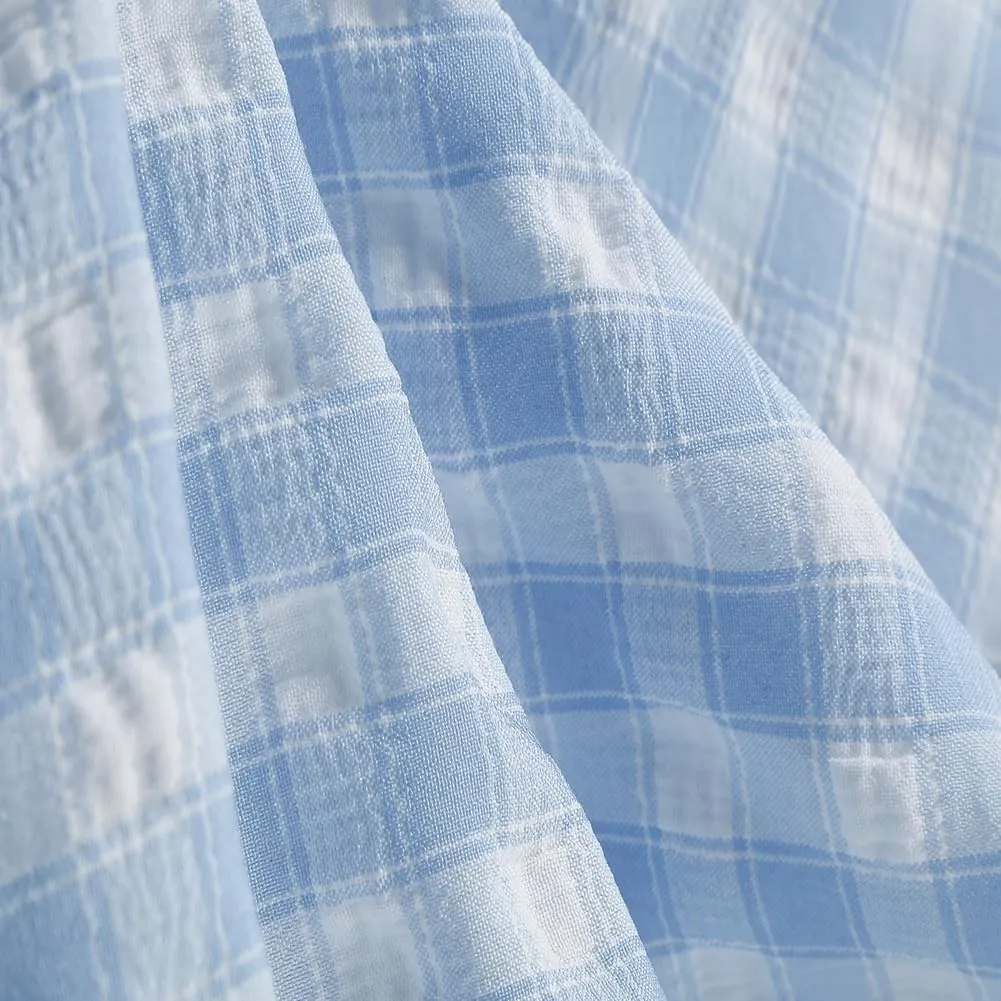 IDOPIP Women's 1950s Vintage Plaid Dress Retro Cocktail Swing Dress Prom Party Midi Dress Wedding Guest Outfit Gingham Gown