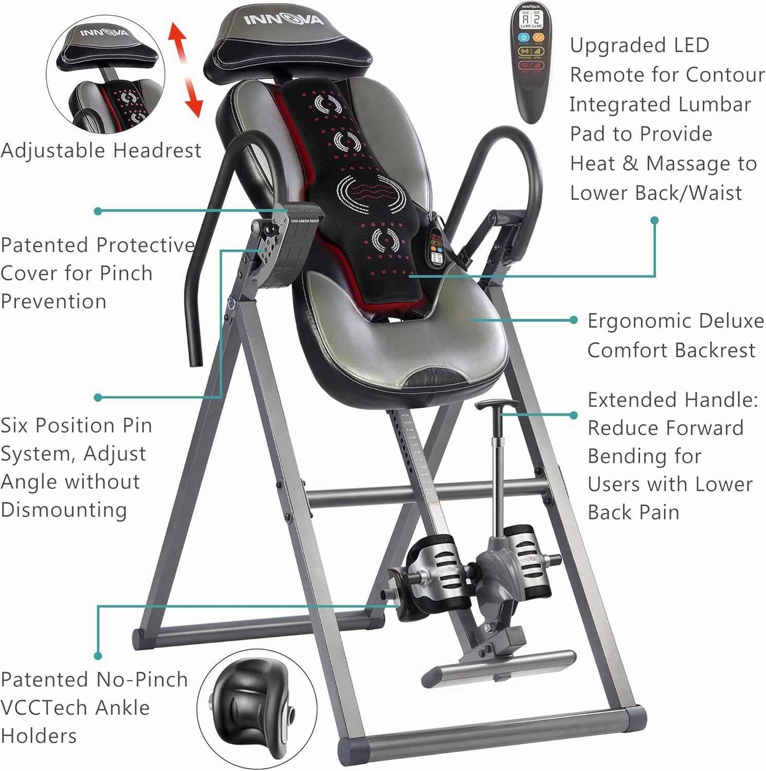 Innova Advanced Heat and Massage Inversion Table