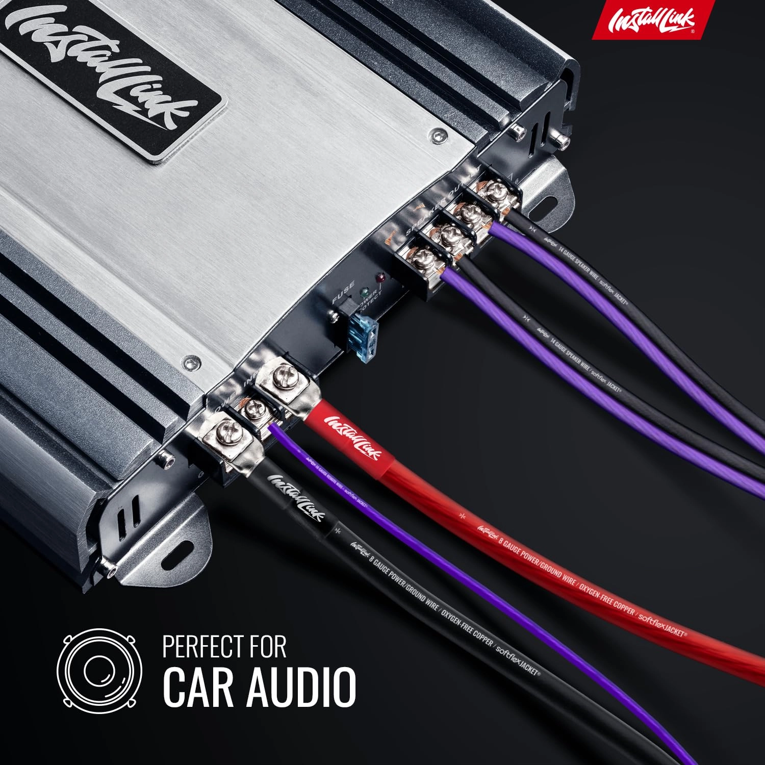 Install Link 14 AWG Gauge Speaker Wire Cable (100 Feet) Stereo, Car or Home Theater (CCA)