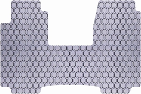Intro-Tech TO-221-RT-G Hexomat Front Row 1 pc. Custom Fit Auto Floor Mat for Select Toyota T100 Models - Rubber-Like Compound, Gray
