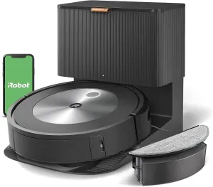 iRobot Roomba Combo j5  Self-Emptying Robot Vacuum & Mop – Identifies and Avoids Obstacles Like Pet Waste & Cords, Empties Itself for 60 Days, Clean by Room with Smart Mapping, Works with Alexa​
