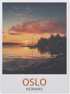 Jigsaw Puzzles for Adults 1000 Piece，Oslo Norway ， Sunset，Classic Puzzle Teens Boys Girls Puzzles for DIY Intellective Educational Game, Gift Home Decor（50x70cm）-DV50