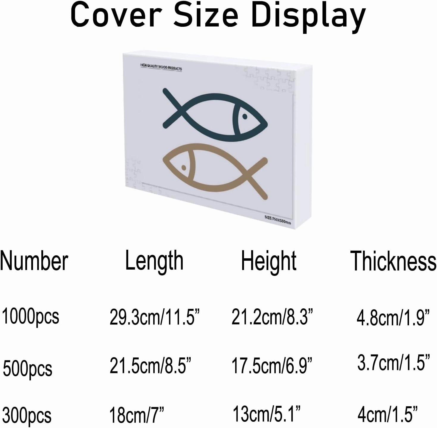 Jigsaw Puzzles Stick Figure Fish Gold BlackDIY Brain Challenge Puzzle Educational Intellectual Decompress Fun Toy for Adults Children Gifts Boys Girls Home Decor 1000 pcs