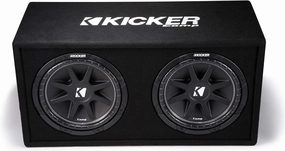 Kicker 43DC122 Dual Comp 12-inch Vented Subwoofer Enclosure 2-Ohm, RoHS Compliant