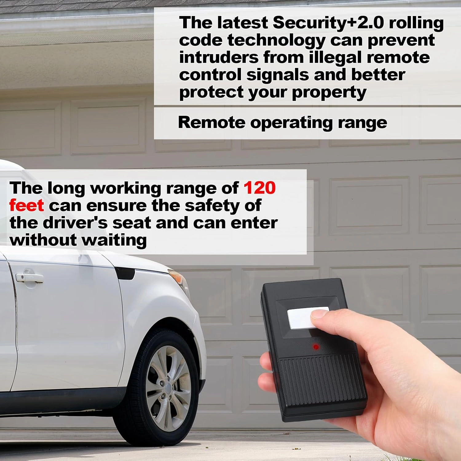 Kingdder 2 Pcs Garage Door Remote Compatible with Linear Delta 3 DT DTA DTD DTC DNT00002A 8 Dip Switch 310 MHZ Gate Opener Remote with Keychain(Black)