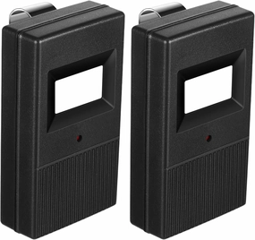 Kingdder 2 Pcs Garage Door Remote Compatible with Linear Delta 3 DT DTA DTD DTC DNT00002A 8 Dip Switch 310 MHZ Gate Opener Remote with Keychain(Black)