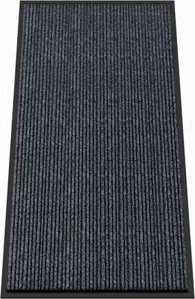 Kuyal Front Door Mat, 3'x6' Indoor Outdoor Entrance Mat, Commercial Floor Mats Inside Outside Entrance, Heavy Duty Durable Welcome Mats, Rubber Backing Non Slip Outdoor Mats for Entryway,Dark Gray