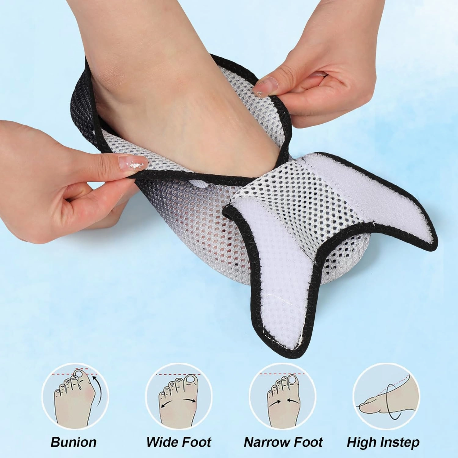 L-RUN Womens Mens Water Shoes Wide Toe Barefoot Swim Shoes for Beach Pool Sand Yoga Quick Dry Adluts Aqua Sock Non Slip