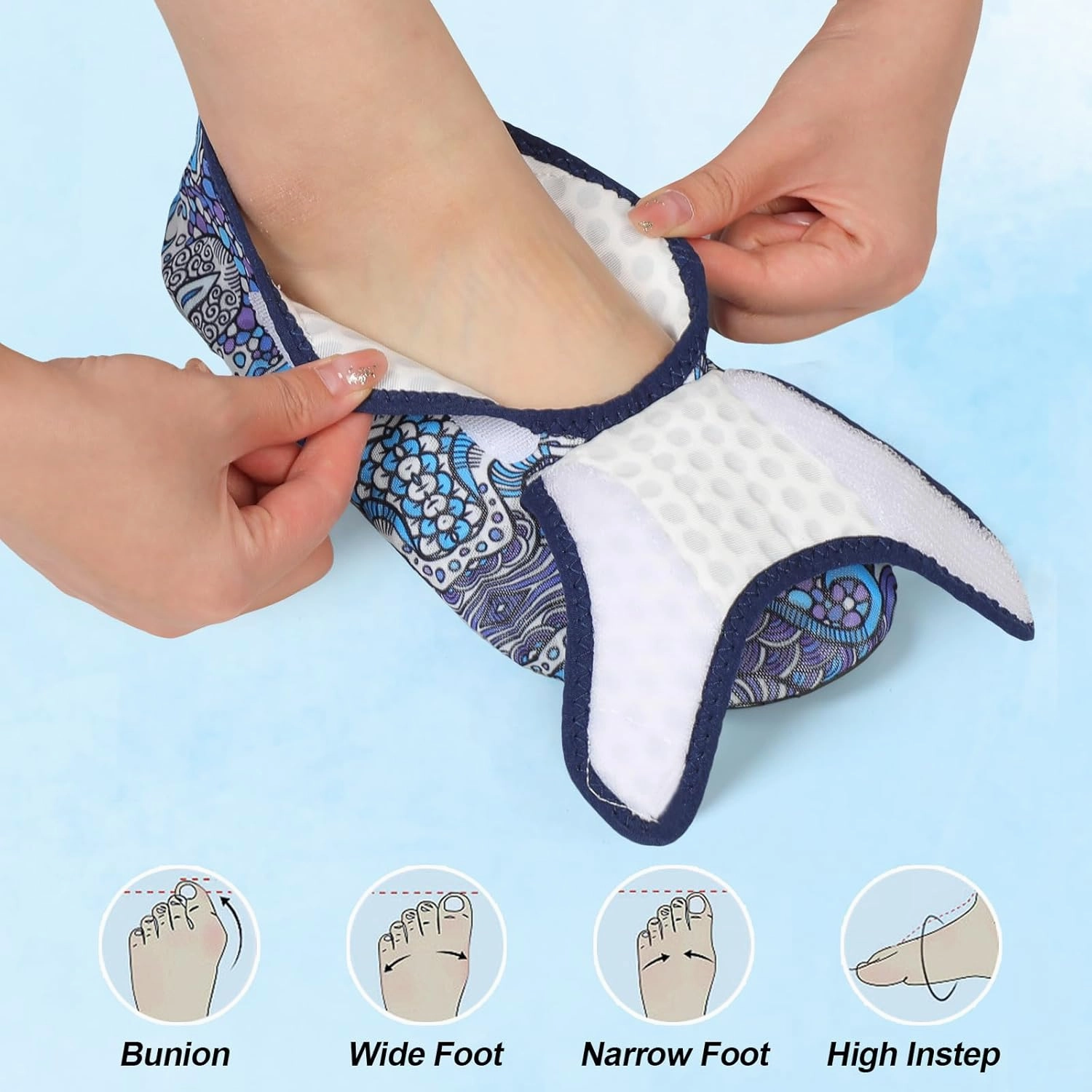L-RUN Womens Mens Water Shoes Wide Toe Barefoot Swim Shoes for Beach Pool Sand Yoga Quick Dry Adluts Aqua Sock Non Slip