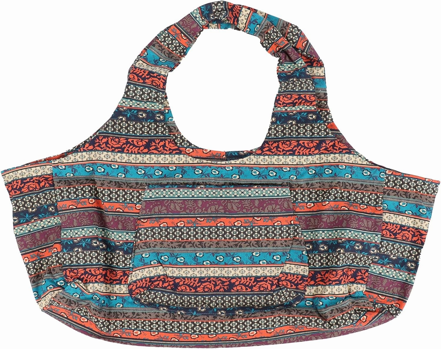 Large Yoga Mat Tote Sling Carrier with Pockets, Bohemian Style Vintage Canvas Yoga Mat Bag Multipurpose Oversized Gym Bag Fits Most Size Mats