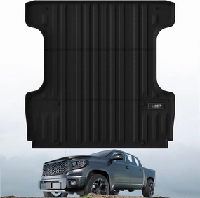 LASFIT Bed Mat for Toyota Tundra 2007-2021 Truck Bed Mat(5.5FT) All Weather 5.5 FT Car Bed Liner for Tundra Trunk Mat&Cargo Liner, Black