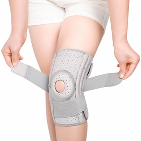 Laway Knee Brace with Side Stabilizers,Knee Stabilizer Brace for Men,Knee Brace,Breathable Adjustable Knee Support,with Eva Shock-Absorbing Patella Pad,for Knee Support,Arthritis,Meniscus Tear