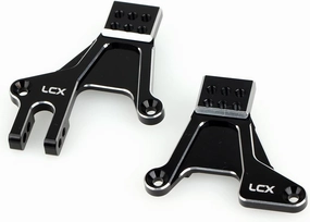 LCX Racing 1/10th RC Crawler Car Aluminum Adjustable Front Shock Hoop Tower Shock Absorbers Bracket for Traxxas TRX4, Upgrades Parts Accessories
