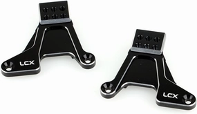 LCX Racing 1/10th RC Crawler Car Aluminum Adjustable Rear Shock Hoop Tower Shock Absorbers Bracket for Traxxas TRX4, Upgrades Parts Accessories