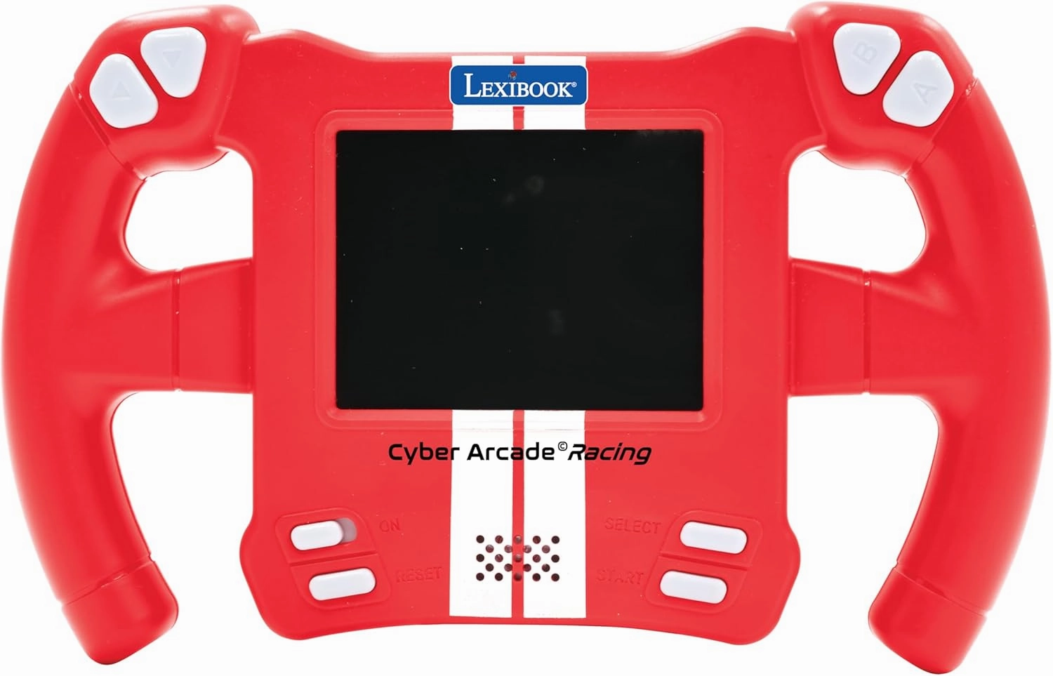 Lexibook, Cyber Arcade Racing, Motion Controlled Racing Console, 30 Racing, Action and Puzzle Games, Control by Tilting, Red, JL3150