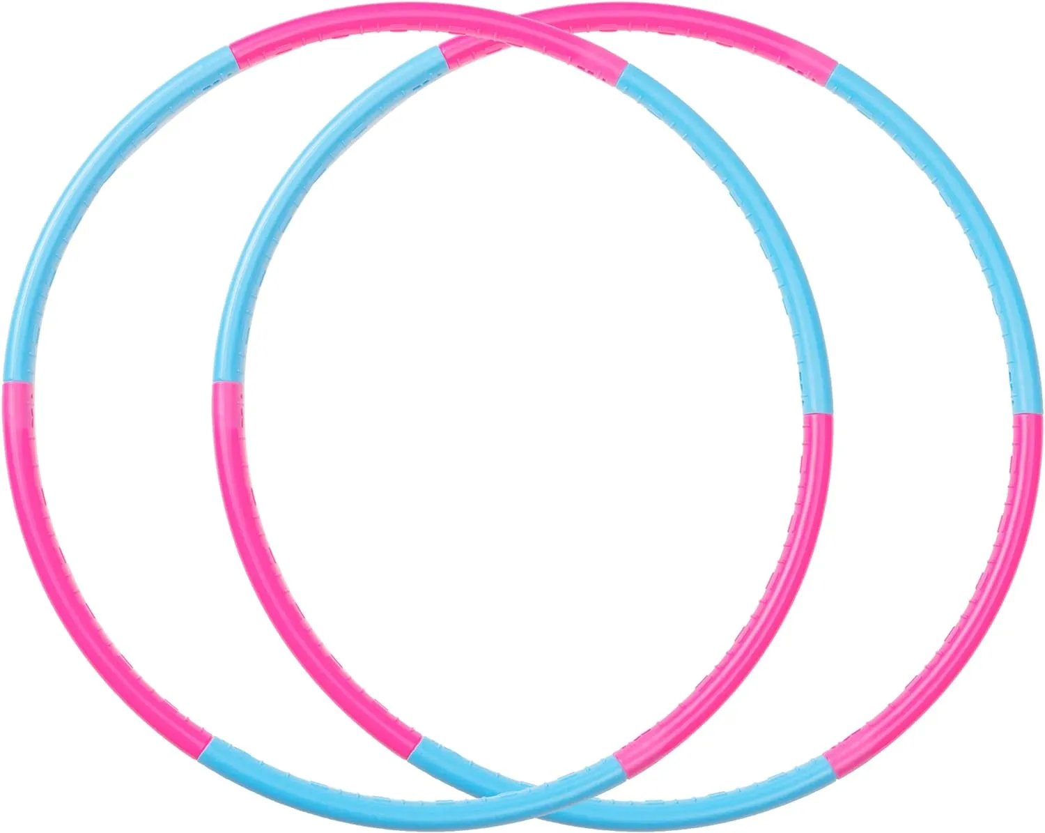 Liberry 2 Packs Kids Exercise Hoop, Detachable & Size Adjustable Toy Hoop, Professional Hoola Rings for Kids