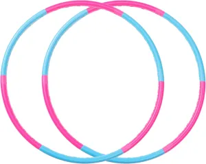 Liberry 2 Packs Kids Exercise Hoop, Detachable & Size Adjustable Toy Hoop, Professional Hoola Rings for Kids