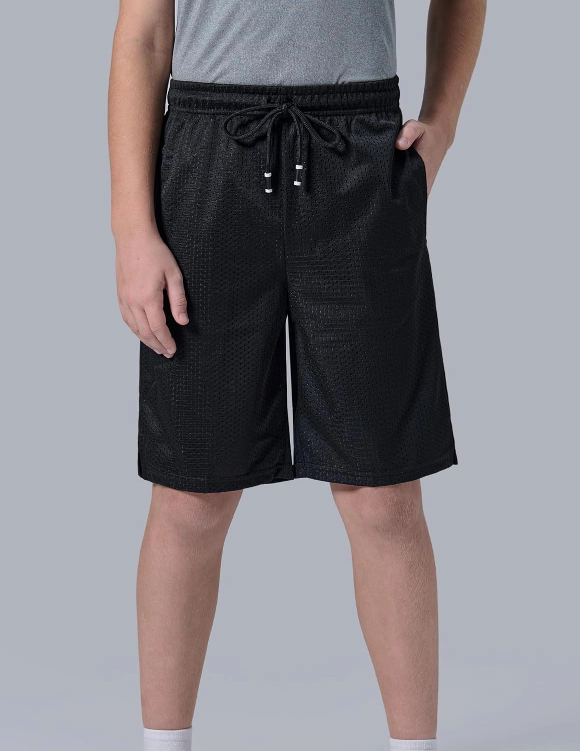 Liberty Imports 5 Pack Big Boys Youth Athletic Mesh Basketball Shorts with Pockets Quick Dry Activewear