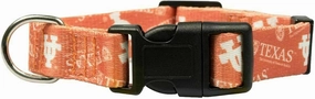 Little Earth NCAA Team Pet Collar - Black, Small/Large, Polyester, Team Graphics on Both Sides, XS/S/M/L