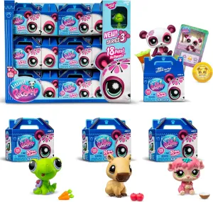 Littlest Pet Shop - Pet Surprise Display - Series 3 18 Pets Collector Set   1 Bonus Pet, Gen 7 Authentic LPS Bobble Head Toy Figure, Collectible Toy Animal, Ages 4 