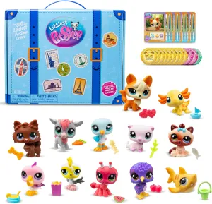 Littlest Pet Shop - Traveling Adventure Collector Set - LPS Gen 7, Authentic Mystery Figures, Surprise Collectible Kidult Toy, Girls, Boys, Kids, Tweens Ages 4 
