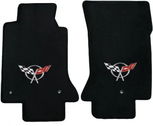Lloyd Mats 600016 Fits Corvette 1997-2004 2 Piece Black Ultimat C5 Logo Mat