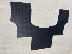 Lloyd Mats Compatible with Chevy Express Van 2003-2020 1PC Rubber Cab Floor Mat - Black Basketweave Pattern