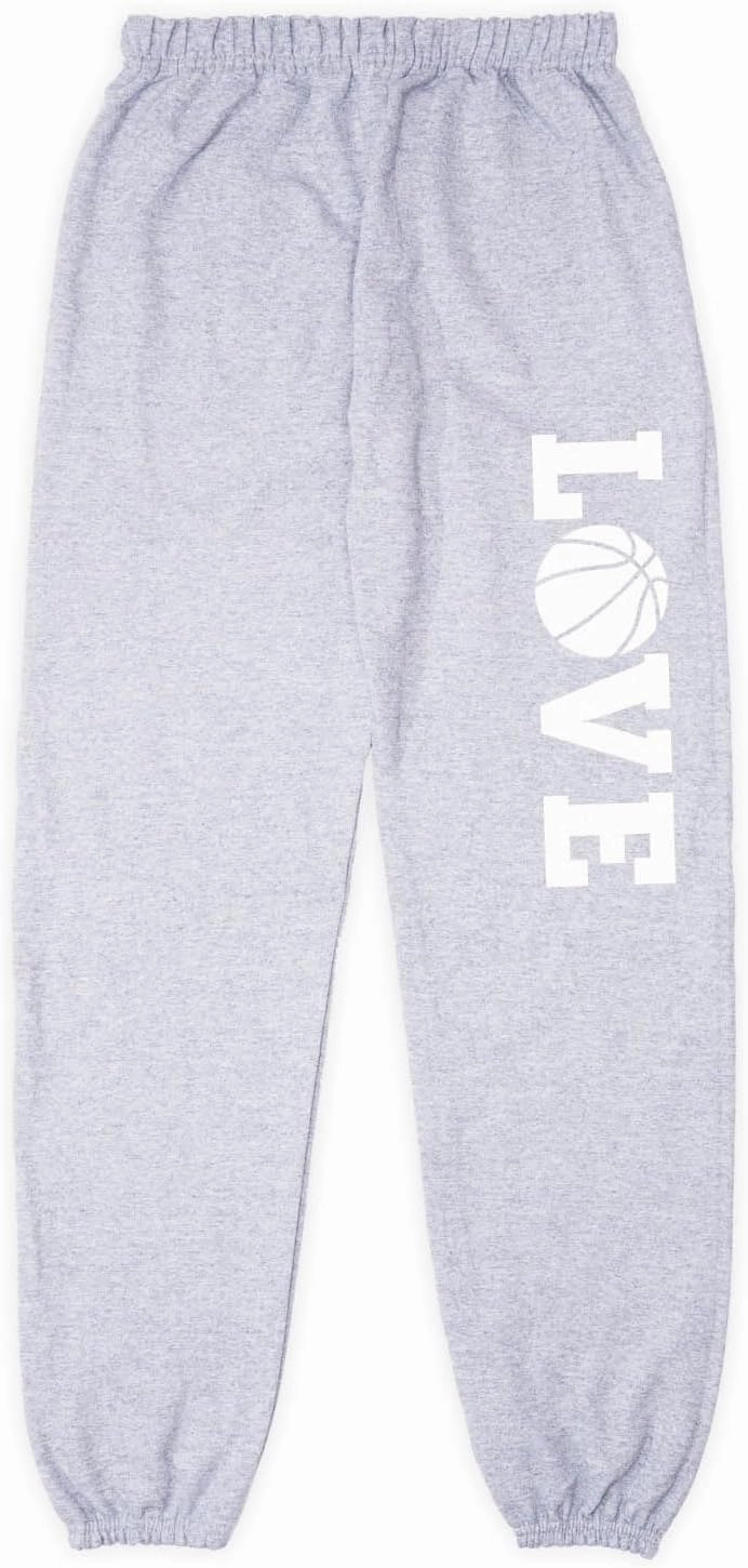 Love Basketball Sweatpants | Basketball Apparel by ChalkTalk Sports | Multiple Colors | Youth and Adult Sizes