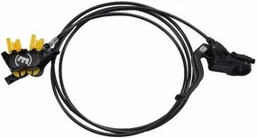 Magura MT5 2-Finger Lightweight Aluminium Bicycle Brake Lever, Useable on Left/Right, 2,200 mm Cable Length, Single Pad Set IncludingAccessories (Pack of 1), Bicycle Brake, Black, One Size