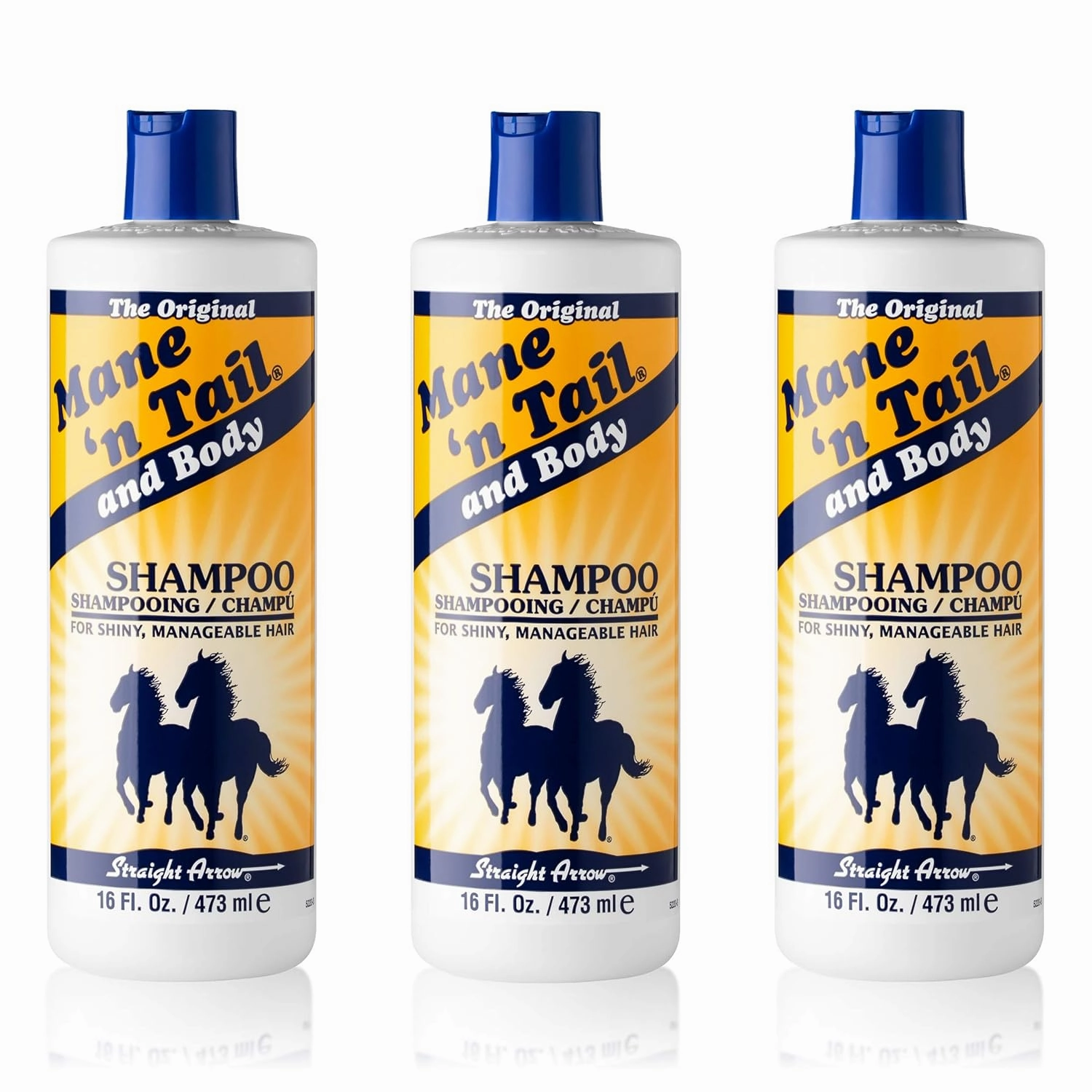 Mane 'n Tail Original Formula For Thicker Fuller Stronger Hair 16 oz (3 pack Shampoo)