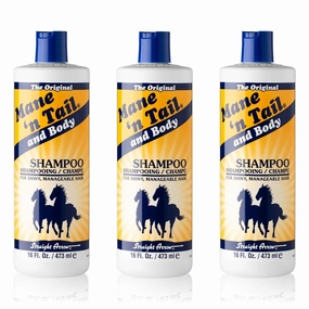 Mane 'n Tail Original Formula For Thicker Fuller Stronger Hair 16 oz (3 pack Shampoo)