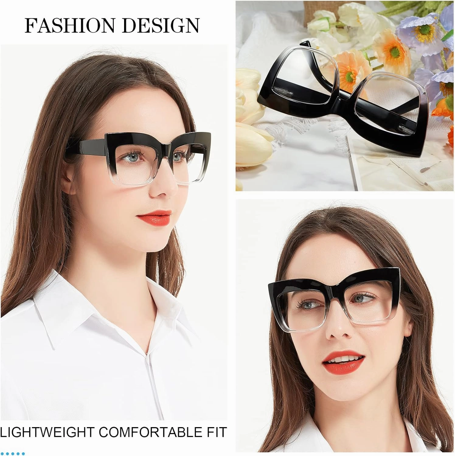 MARE AZZURO Oversized Reading Glasses Women Large Square Readers 1.0 1.25 1.5 1.75 2.0 2.25 2.5 2.75 3.0 3.5 4.0 5.0 6.0
