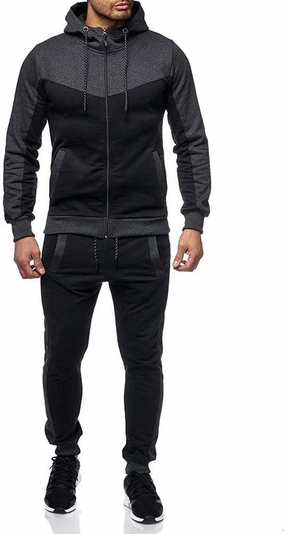 Marine Royal Track Suits for Men Set Full Zip Sweatsuit Outdoor Jogging Men Tracksuits