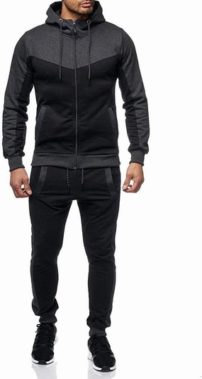 Marine Royal Track Suits for Men Set Full Zip Sweatsuit Outdoor Jogging Men Tracksuits