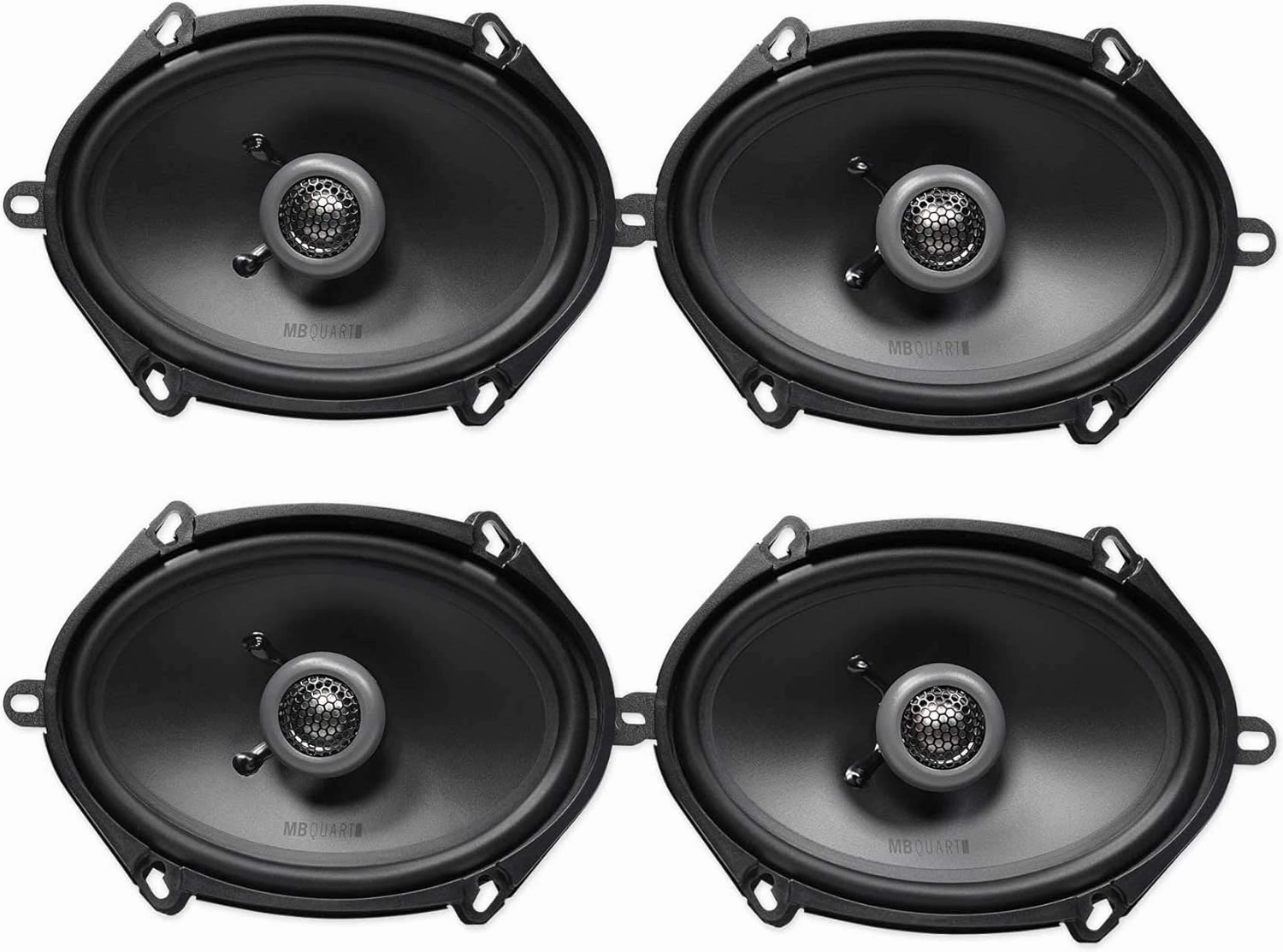 MB Quart (4) FKB168 6x8 200 Watt Car Stereo Coaxial Speakers