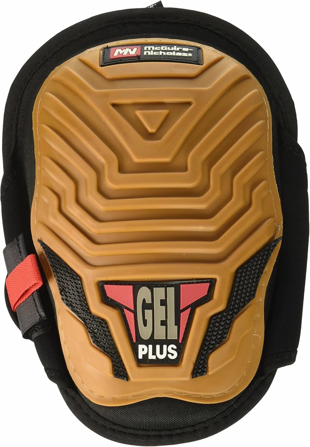 McGuire-Nicholas Knee Pads, Gel and Rubber Shell Knee Pads for Work, Black/Yellow, 22384