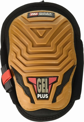 McGuire-Nicholas Knee Pads, Gel and Rubber Shell Knee Pads for Work, Black/Yellow, 22384