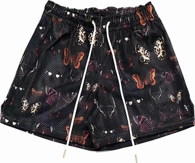MECH-ENG Mens Retro Graphic Shorts Athletic Running Basketball Shorts Casual Streetwear Shorts with Pockets Drawstring