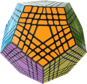 Megaminx Speed Cube Black Sticker, Magic Cube 3D Puzzle Cube Brain Teasers Puzzles Toys