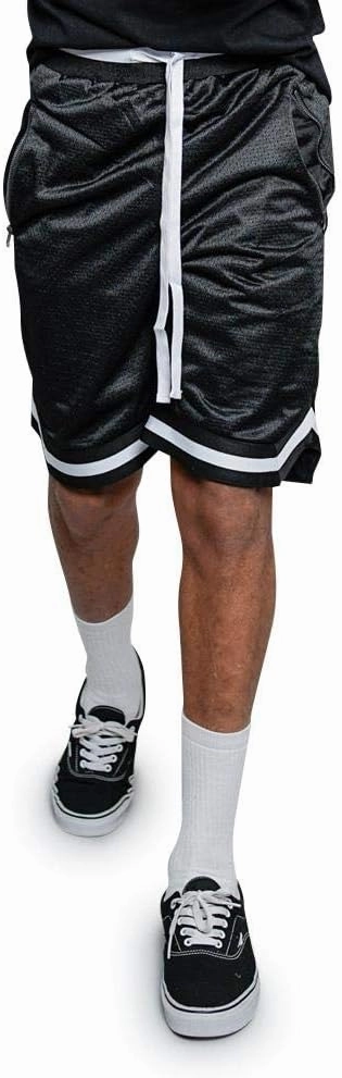 Men's Drawstring Waistband Athletic Basketball Track Shorts