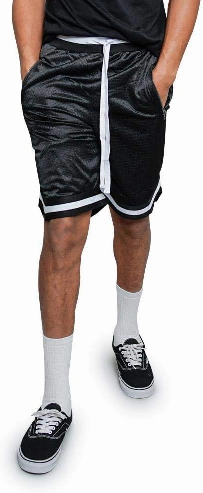 Men's Drawstring Waistband Athletic Basketball Track Shorts