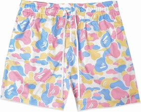 Men's Graphic Print Shorts Mesh Basketball Athletic Workout Gym Shorts