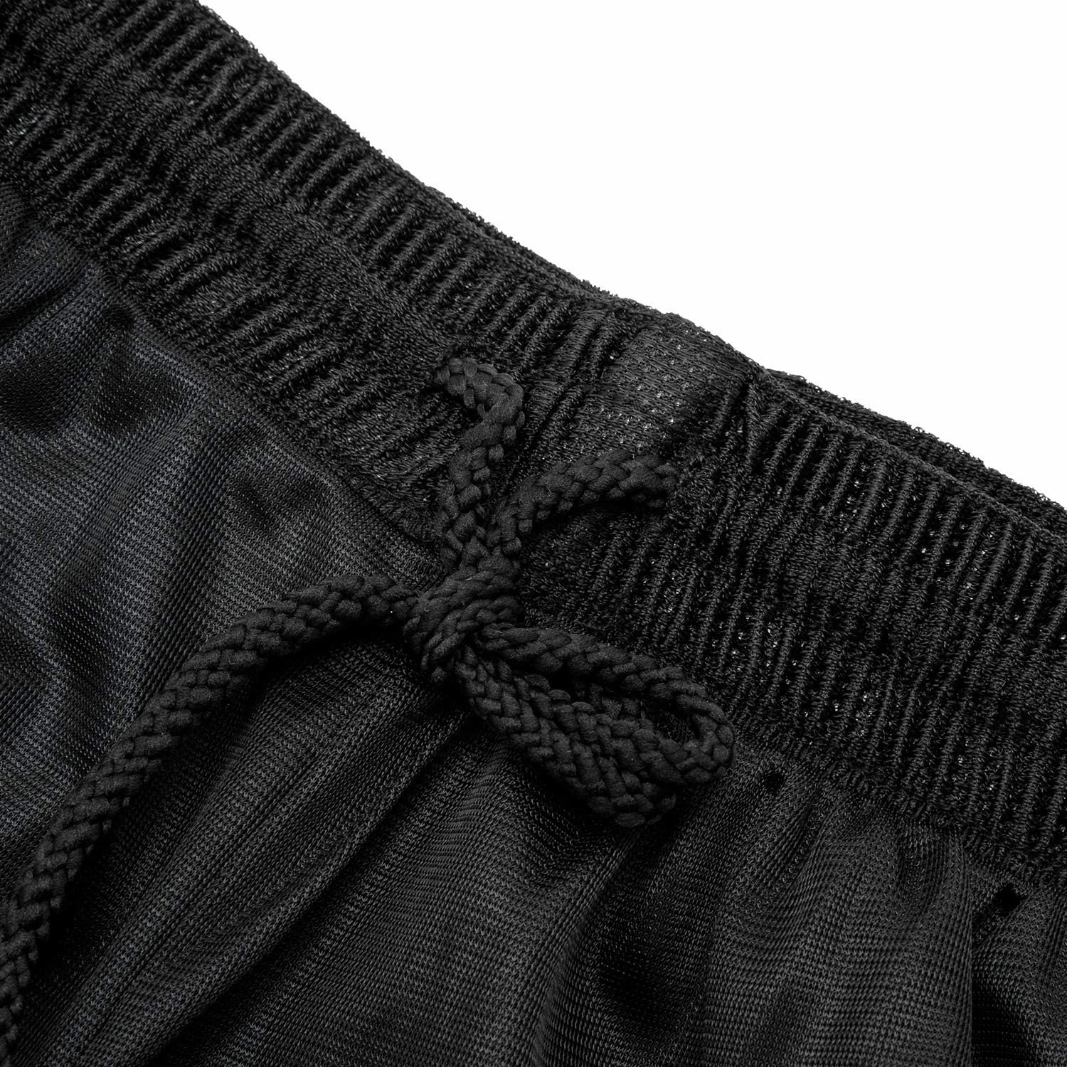 Men's Long Athletic Shorts with Pockets, Quick-Dry Mesh, 9"-13" Inseam Over-Knee Length, Drawstring Waist