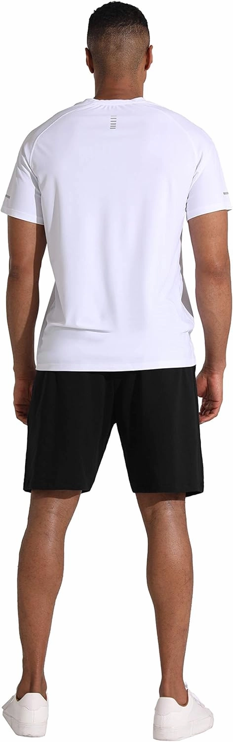 Men's Lounge Shorts with Deep Pockets Loose-fit Jersey Shorts for Running,Workout,Training, Basketball